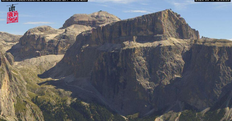 Webcam Campitello-Mazzin-Col Rodella  - Canazei - Marmolada