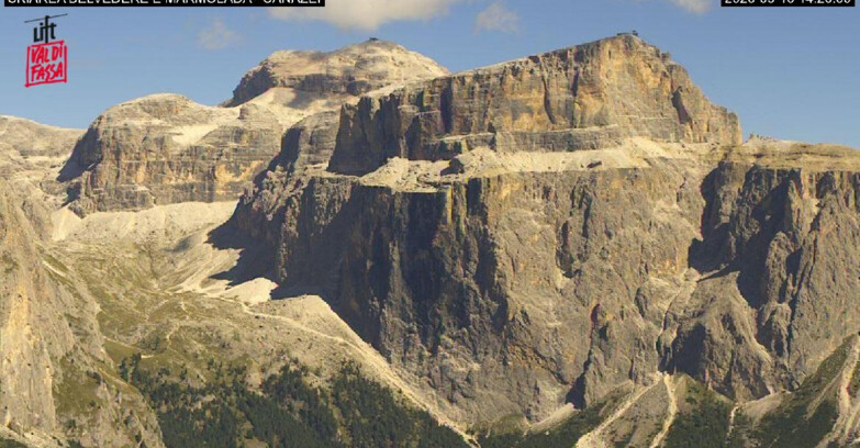 Webcam Campitello-Mazzin-Col Rodella  - Canazei - Marmolada