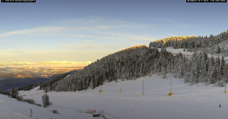 Webcam Monte Bondone - Slope Cordela and snowpark