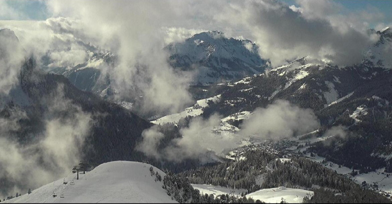 Webcam Pozza di Fassa-Aloch-Buffaure  - Cabinovia Buffaure - Stazione a Monte