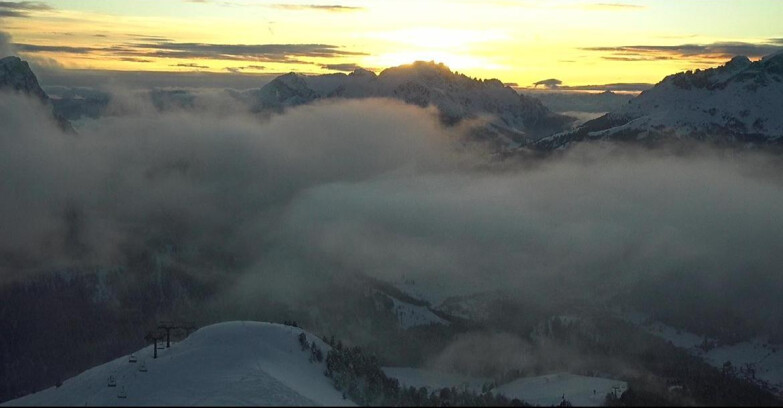 Webcam Pozza di Fassa-Aloch-Buffaure  - Cabinovia Buffaure - Stazione a Monte