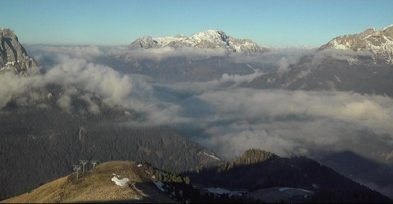 Webcam Pozza di Fassa-Aloch-Buffaure  - Cabinovia Buffaure - Stazione a Monte