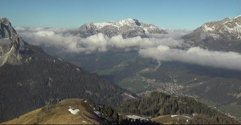Webcam Pozza di Fassa-Aloch-Buffaure  - Cabinovia Buffaure - Stazione a Monte