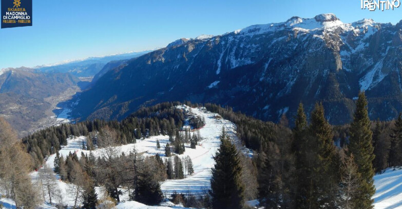 Webcam Skiarea Campiglio Dolomiti di Brenta Val di Sole Val Rendena - Folgarida Malghet Aut 