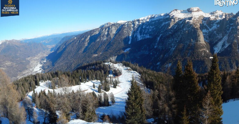 Webcam Skiarea Campiglio Dolomiti di Brenta Val di Sole Val Rendena - Folgarida Malghet Aut 