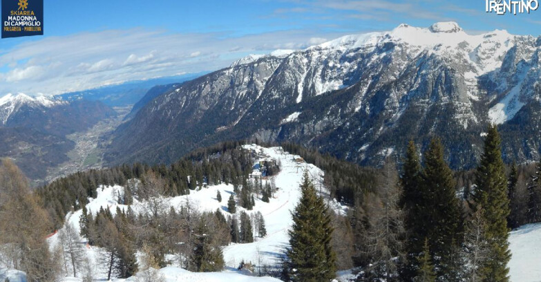 Webcam Skiarea Campiglio Dolomiti di Brenta Val di Sole Val Rendena - Folgarida Malghet Aut 