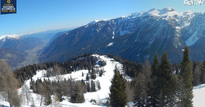 Webcam Skiarea Campiglio Dolomiti di Brenta Val di Sole Val Rendena - Folgarida Malghet Aut 