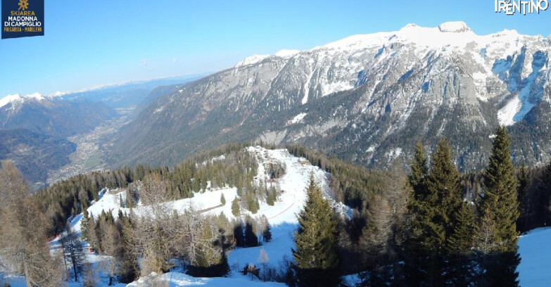 Webcam Skiarea Campiglio Dolomiti di Brenta Val di Sole Val Rendena - Folgarida Malghet Aut 