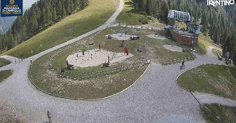 Webcam Ski area Campiglio Dolomiti di Brenta Val di Sole Val Rendena - Pista delle Rocce - Folgarida