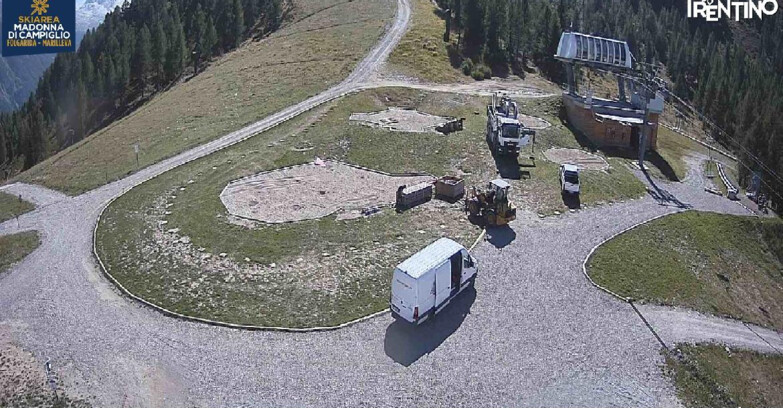 Webcam Skiarea Campiglio Dolomiti di Brenta Val di Sole Val Rendena - Pista delle Rocce - Folgarida