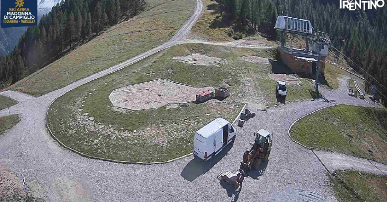 Webcam Skiarea Campiglio Dolomiti di Brenta Val di Sole Val Rendena - Pista delle Rocce - Folgarida