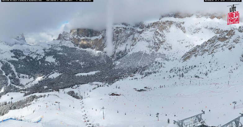 Webcam Canazei-Belvedere - SKIAREA BELVEDERE 