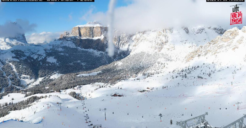 Webcam Canazei-Belvedere - SKIAREA BELVEDERE 