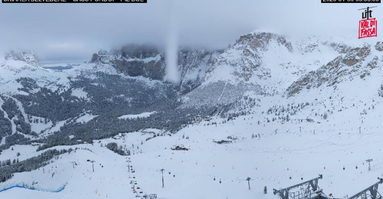 Webcam Canazei-Belvedere - SKIAREA BELVEDERE 