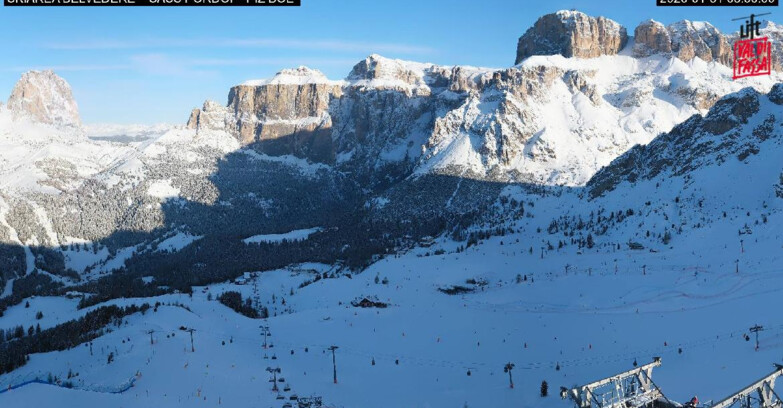 Webcam Canazei-Belvedere - SKIAREA BELVEDERE 