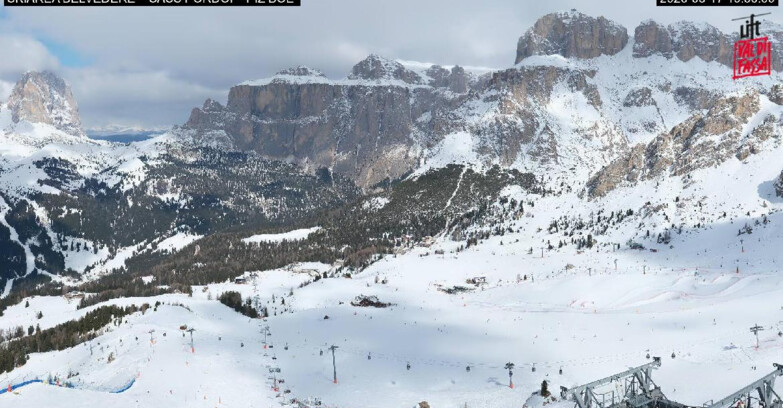 Webcam Canazei-Belvedere - SKIAREA BELVEDERE 