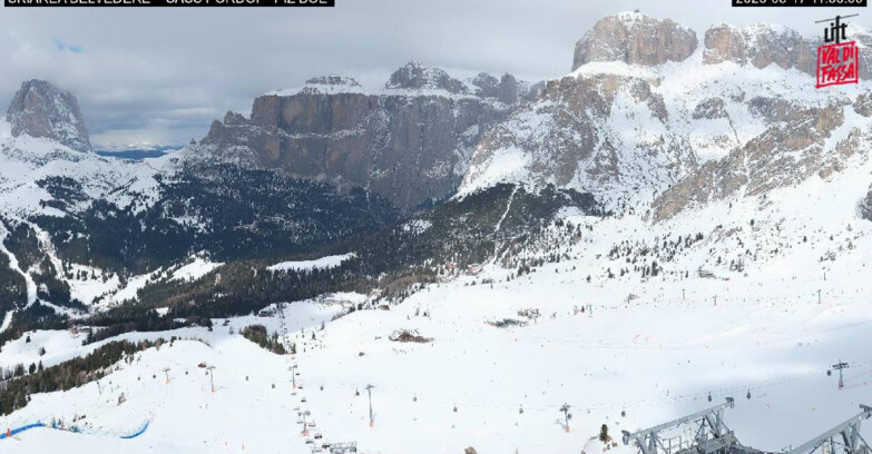 Webcam Canazei-Belvedere - SKIAREA BELVEDERE 