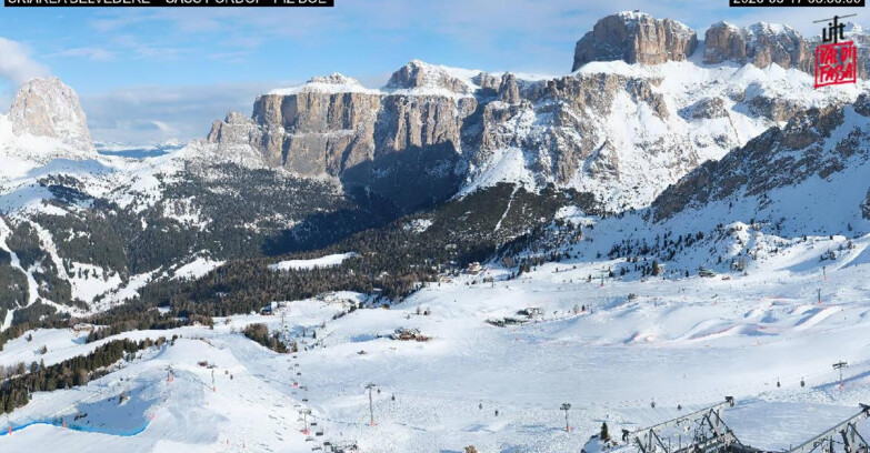 Webcam Canazei-Belvedere - SKIAREA BELVEDERE 