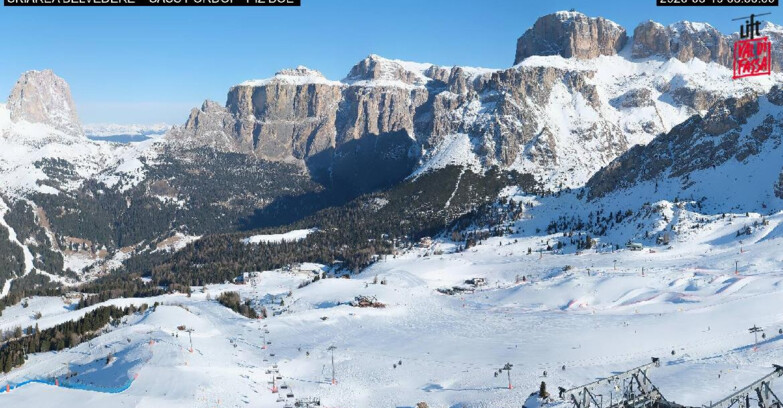 Webcam Canazei-Belvedere - SKIAREA BELVEDERE 