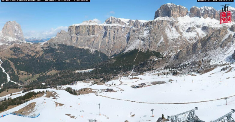 Webcam Canazei-Belvedere  - SKIAREA BELVEDERE 