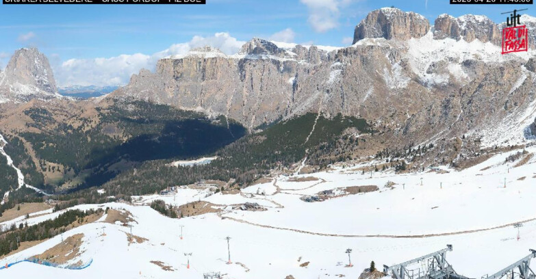 Webcam Canazei-Belvedere  - SKIAREA BELVEDERE 