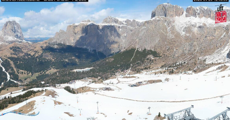 Webcam Canazei-Belvedere  - SKIAREA BELVEDERE 