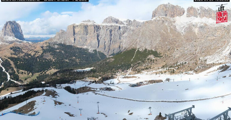 Webcam Canazei-Belvedere  - SKIAREA BELVEDERE 