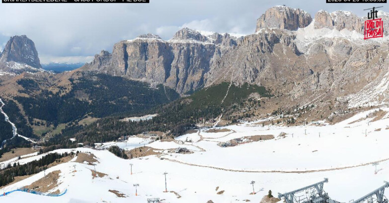 Webcam Canazei-Belvedere  - SKIAREA BELVEDERE 