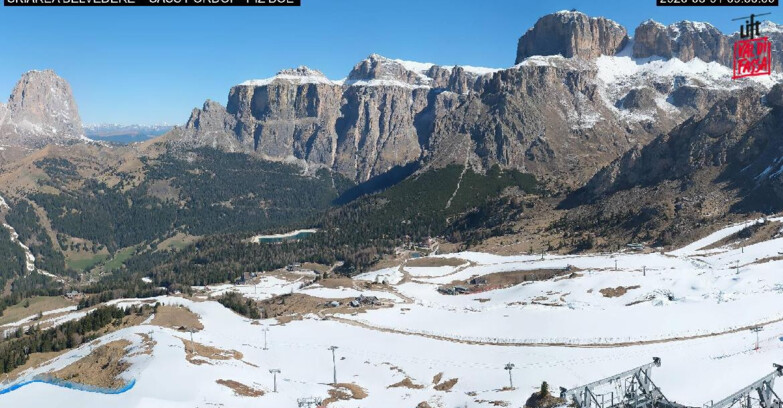 Webcam Canazei-Belvedere  - SKIAREA BELVEDERE 