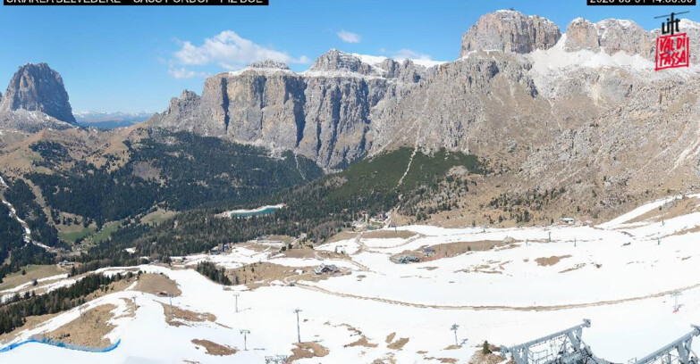 Webcam Canazei-Belvedere  - SKIAREA BELVEDERE 