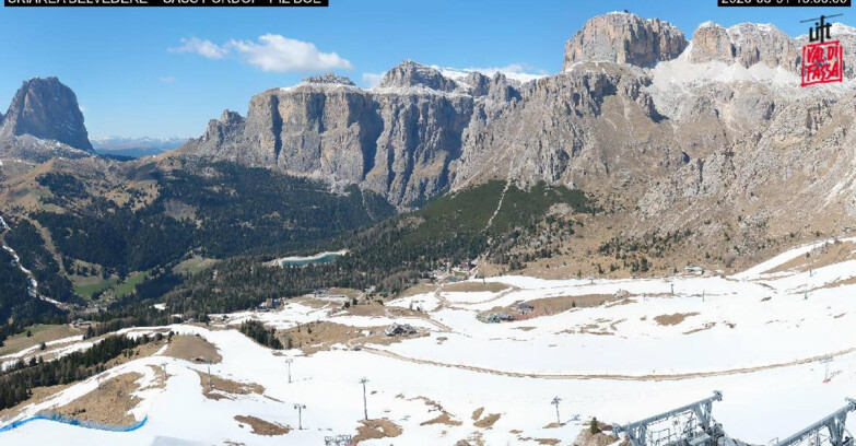 Webcam Canazei-Belvedere  - SKIAREA BELVEDERE 