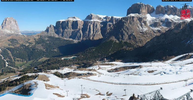 Webcam Canazei-Belvedere  - SKIAREA BELVEDERE 