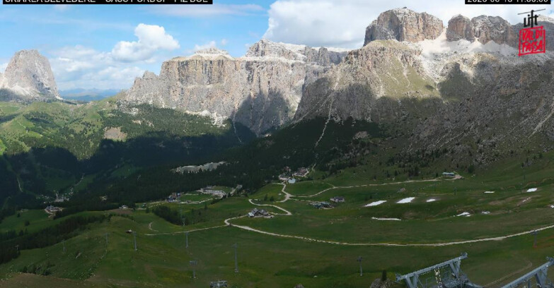 Webcam Canazei-Belvedere - SKIAREA BELVEDERE 