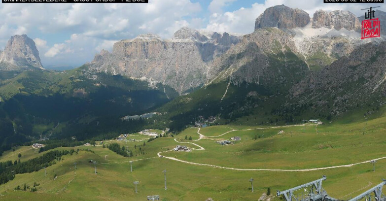 Webcam Canazei-Belvedere - SKIAREA BELVEDERE 