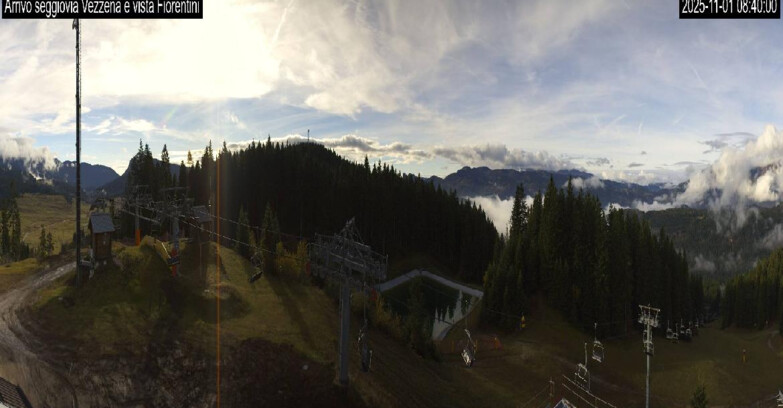 Webcam Ski area Lavarone - Arrivo seggiovia Laghetto