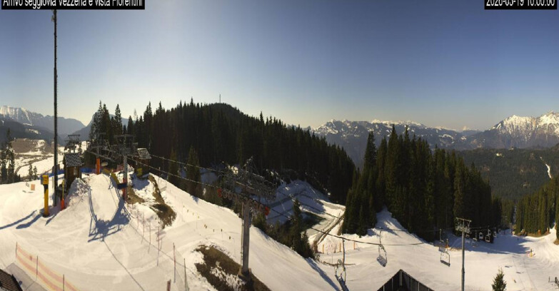 Webcam Lavarone Skigegiet - Laghetto Sessellift 
