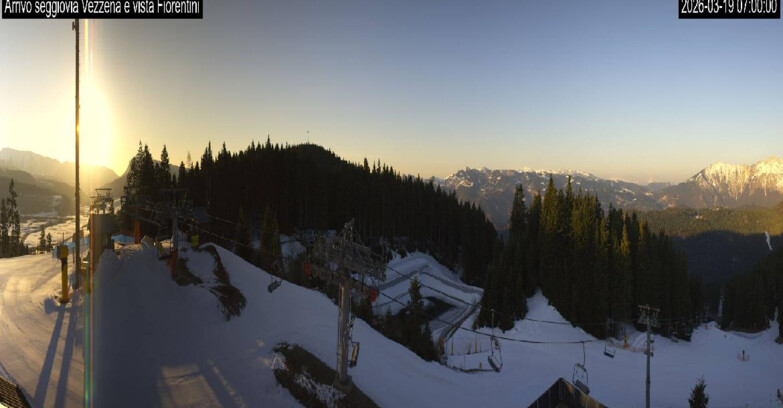 Webcam Lavarone Skigegiet - Laghetto Sessellift 