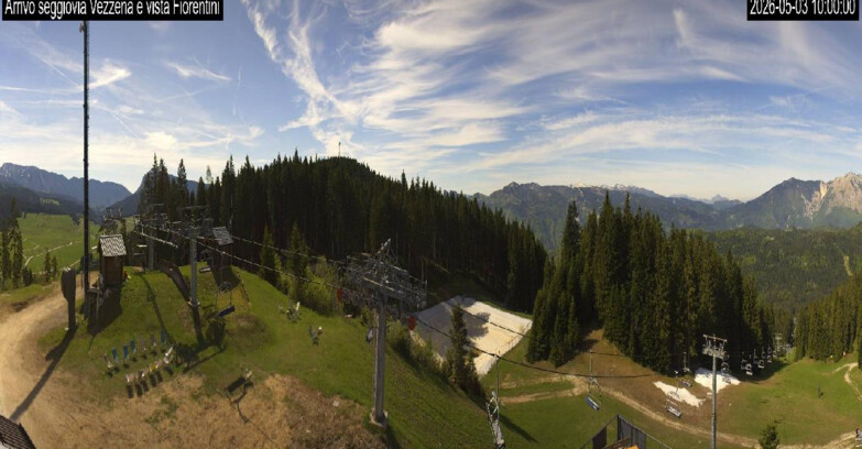 Webcam Lavarone Skigegiet - Laghetto Sessellift 