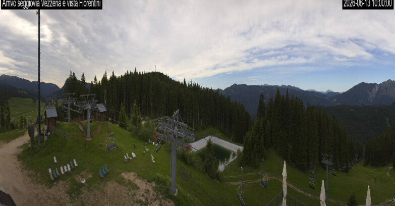 Webcam Ski area Lavarone - Arrivo seggiovia Laghetto