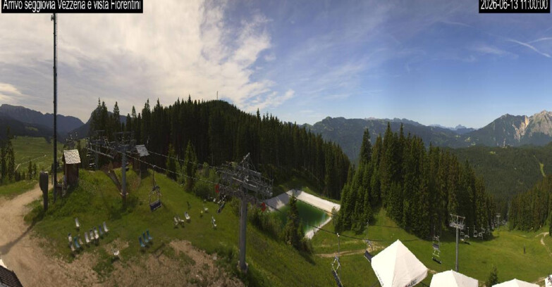 Webcam Ski area Lavarone - Arrivo seggiovia Laghetto