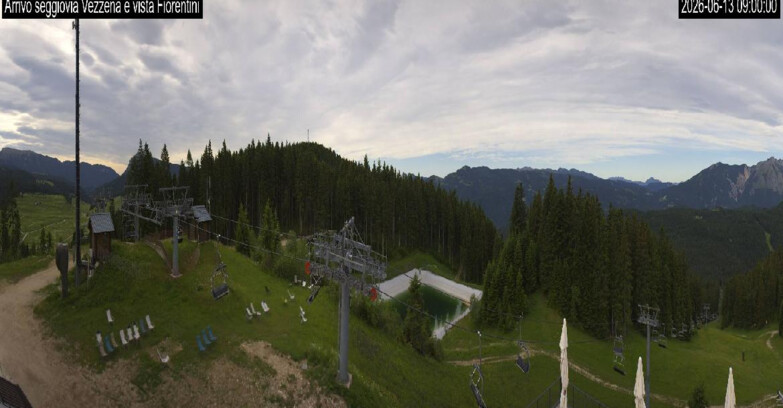 Webcam Ski area Lavarone - Arrivo seggiovia Laghetto