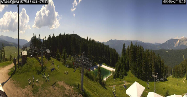 Webcam Lavarone Skigegiet - Laghetto Sessellift 