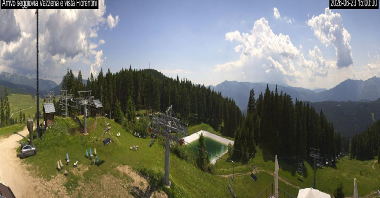 Webcam Lavarone Skigegiet - Laghetto Sessellift 