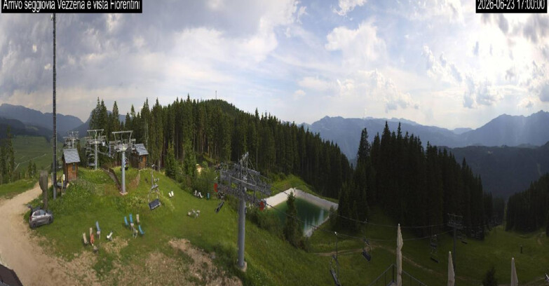 Webcam Lavarone Skigegiet - Laghetto Sessellift 