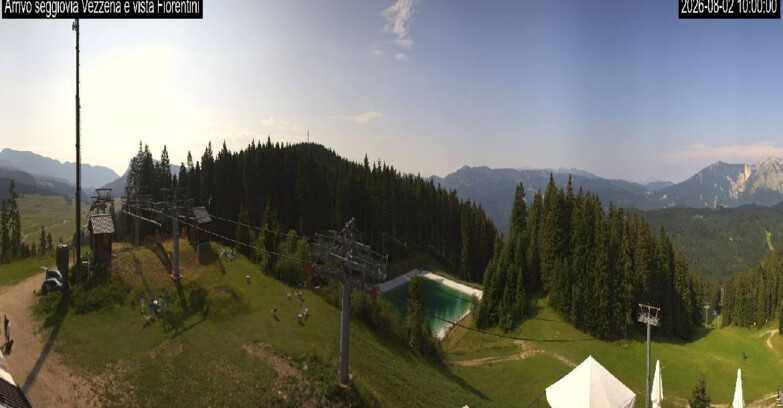 Webcam Ski area Lavarone - Arrivo seggiovia Laghetto