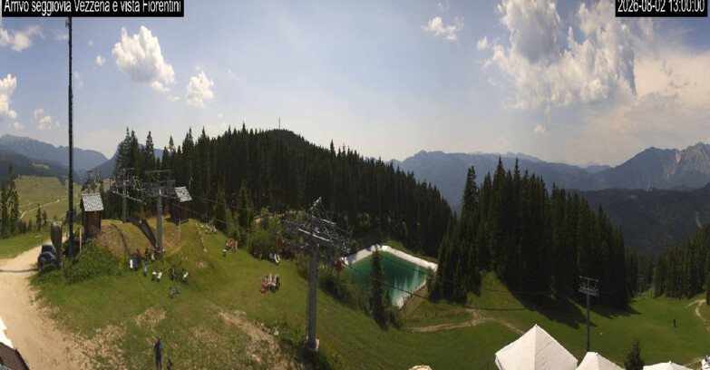 Webcam Ski area Lavarone - Arrivo seggiovia Laghetto
