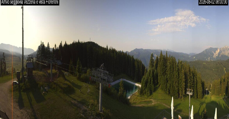 Webcam Ski area Lavarone - Arrivo seggiovia Laghetto