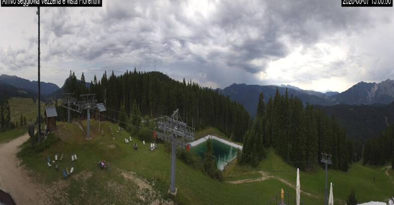 Webcam Lavarone Skigegiet - Laghetto Sessellift 