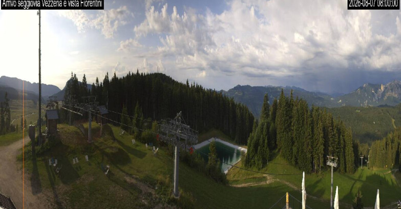 Webcam Lavarone Skigegiet - Laghetto Sessellift 