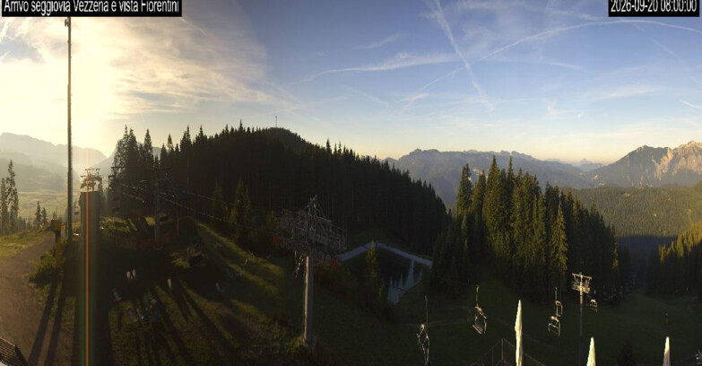 Webcam Ski area Lavarone - Arrivo seggiovia Laghetto